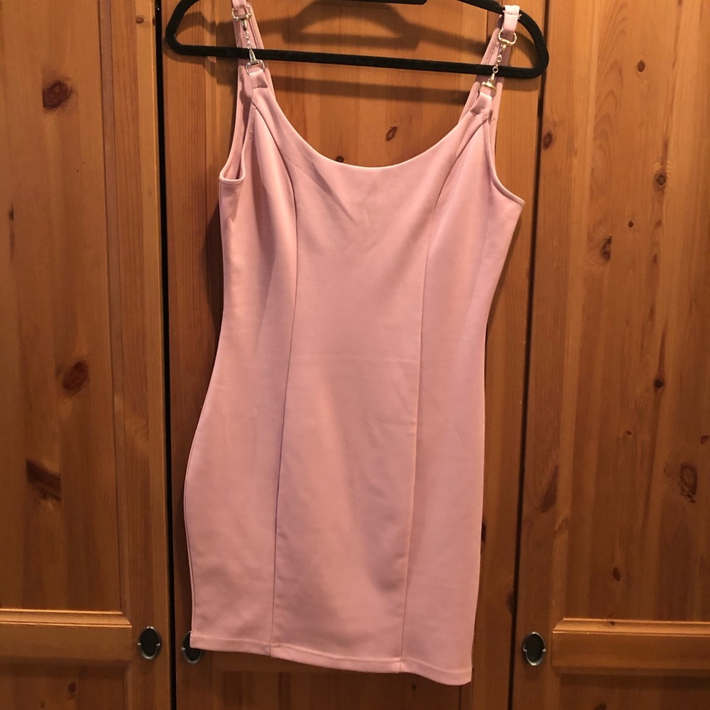 Akira blush mini dress